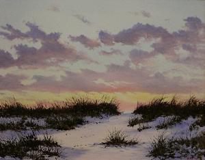 Sachuset Beach Newport RI Oil Painting