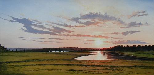 Zekes Creek Jamestown Oil Painting